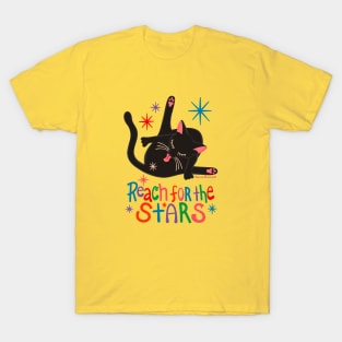 Reach For The Stars - Funny Cat Butt T-Shirt